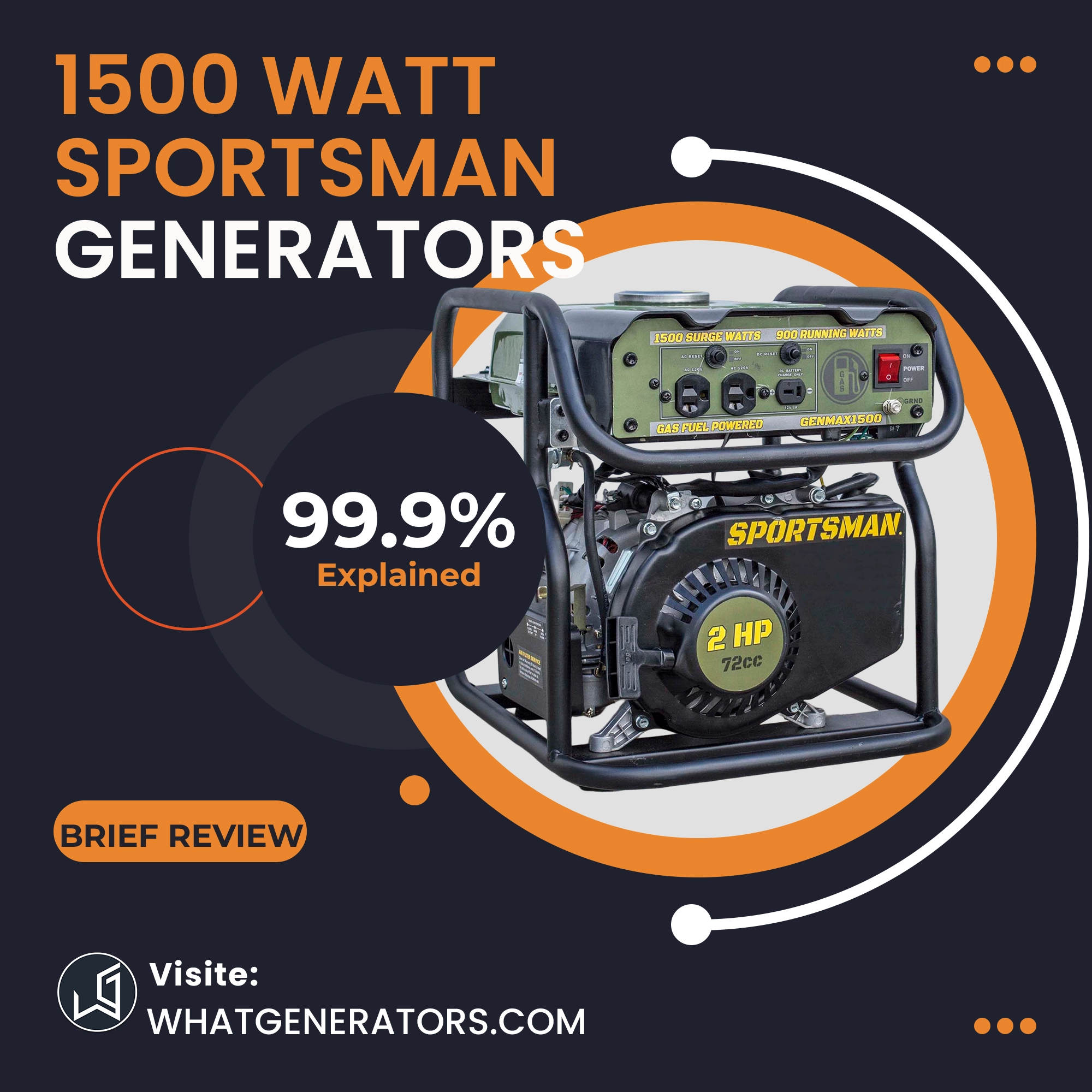1500 watt sportsman generator genmax1500