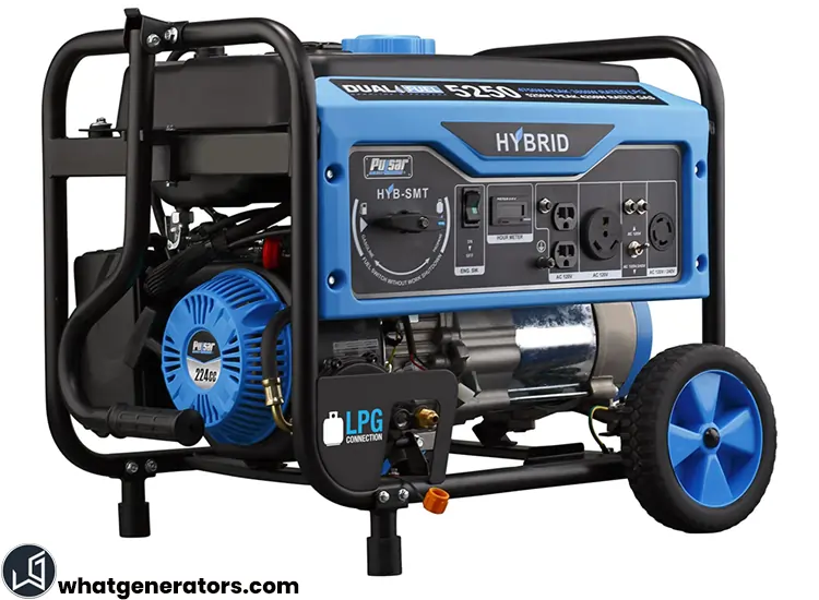 Pulsar 5,250W Dual Fuel Portable Generator with Switch and Go Technology