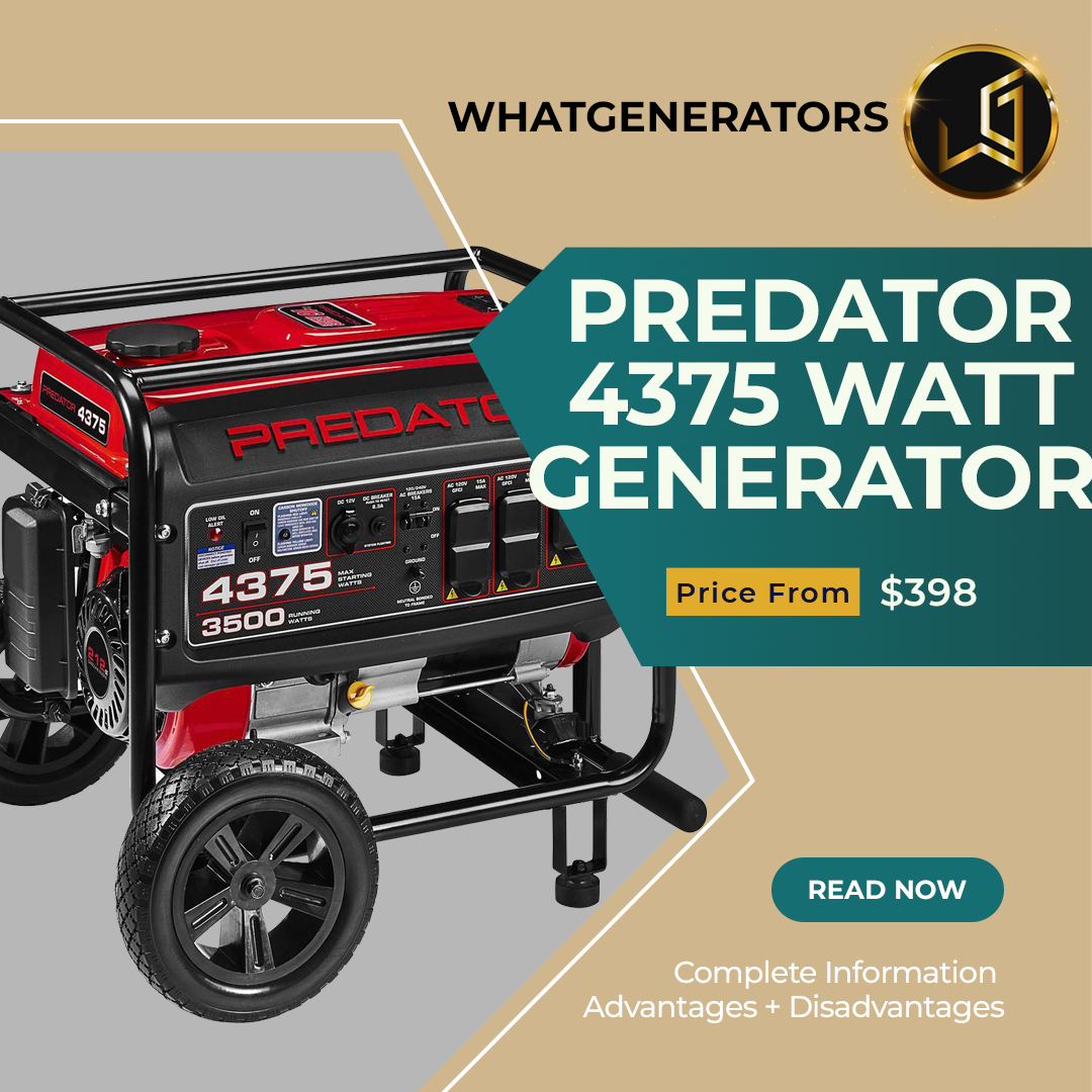 Predator 4375 generator