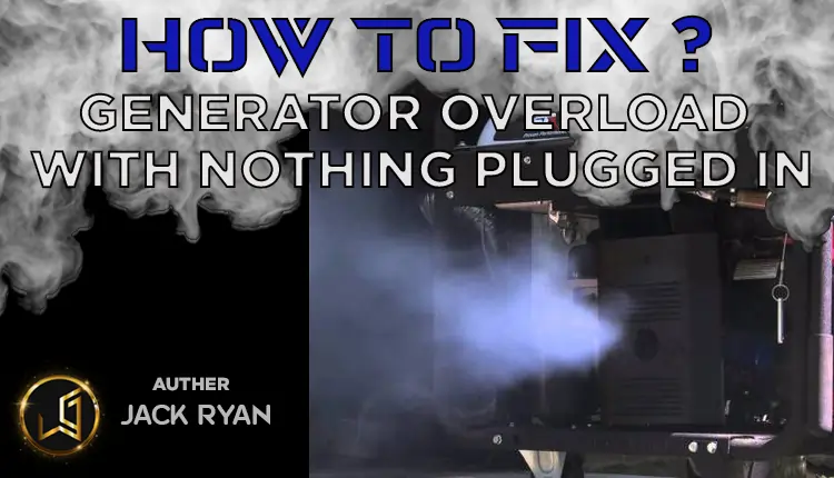 Easy Solution fo generator overload with nothing plugged in