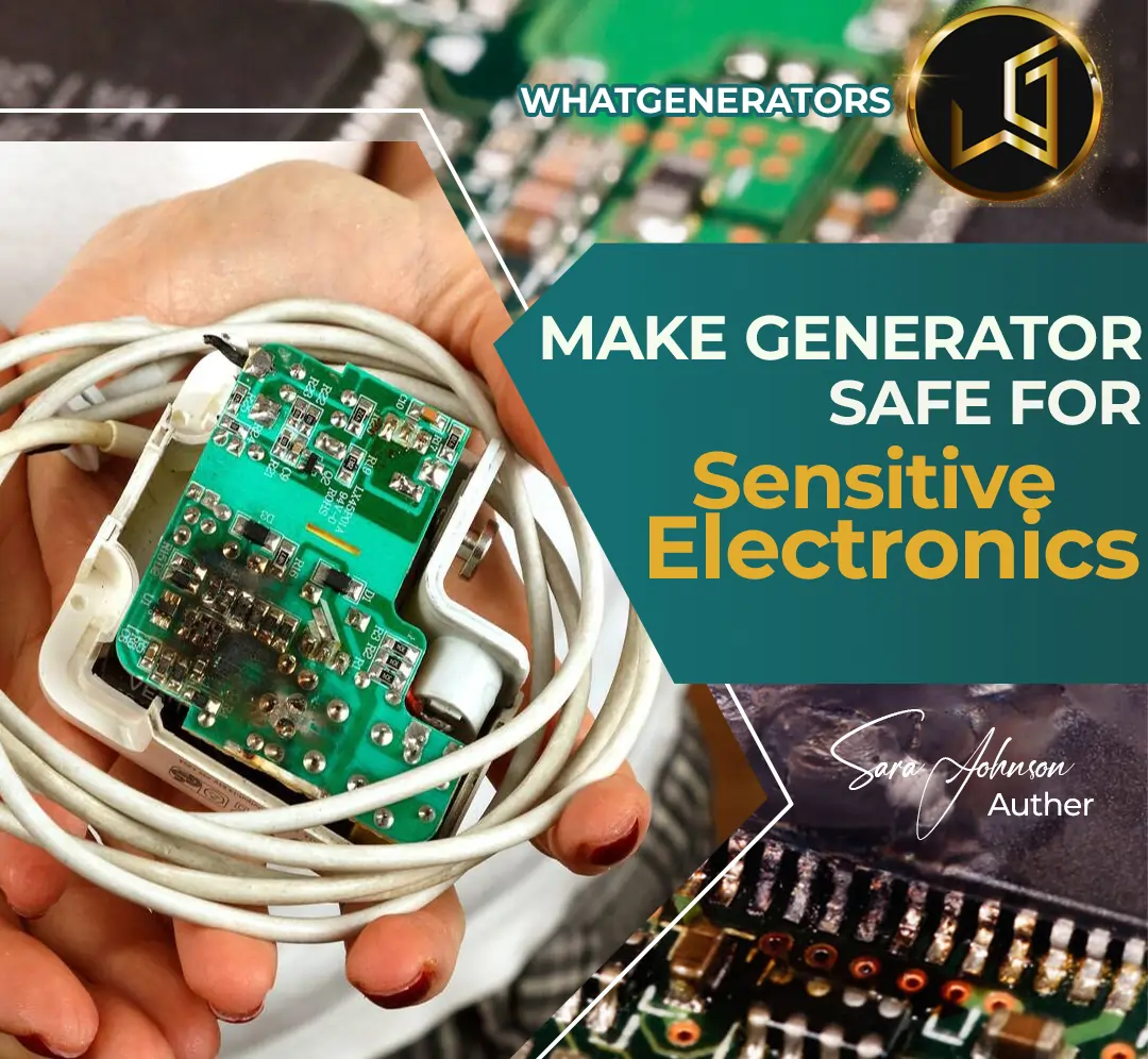 How to use sensitive electronic saftly with generator