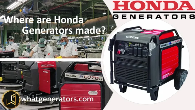 Where are Honda Generators made