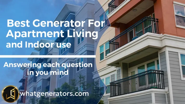 best generator for apartment