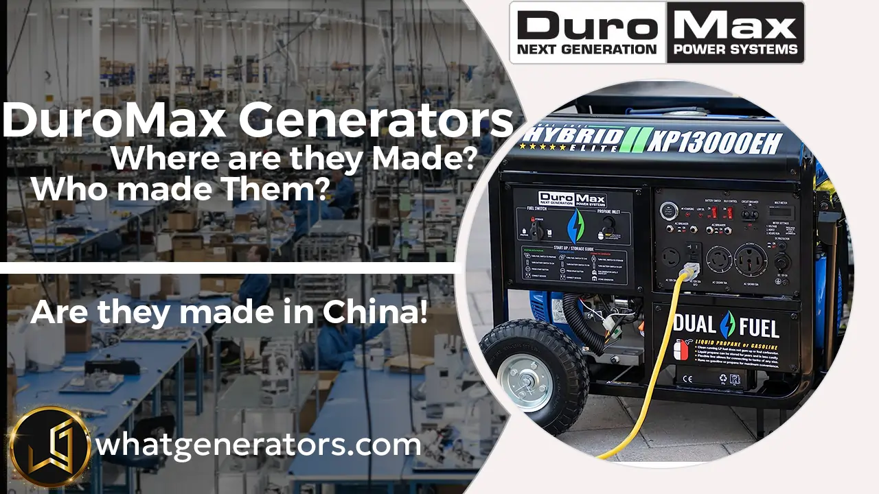 where are duromax generators made