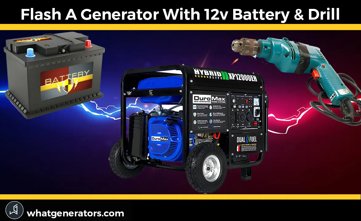 how to flash a generator to restore power