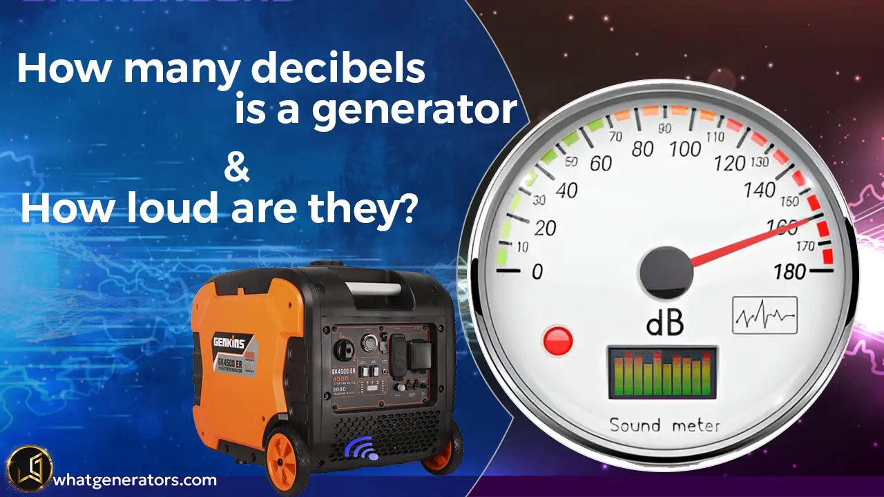 How many decibels is a generator
